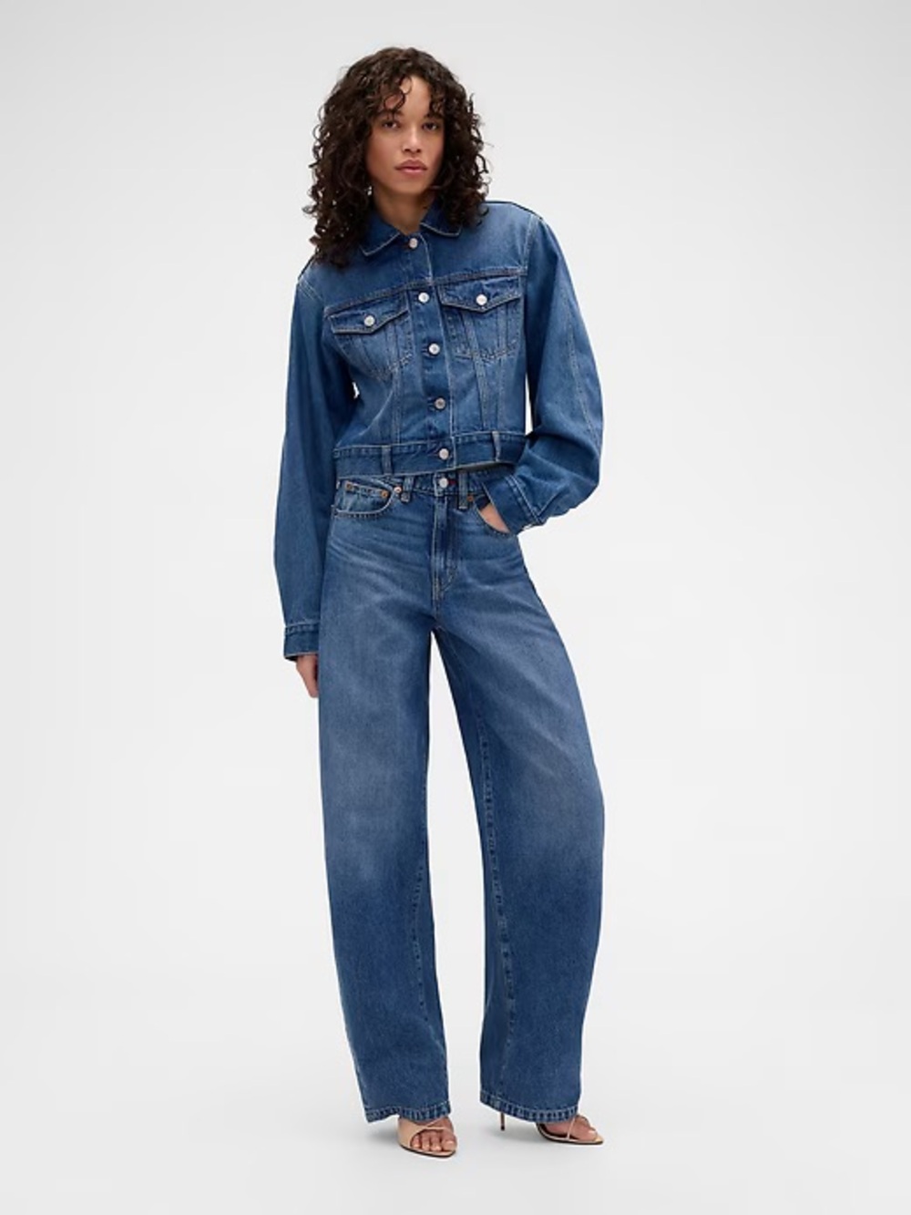 GAP × Victoria Beckham • High Rise Arc Barrel Jeans